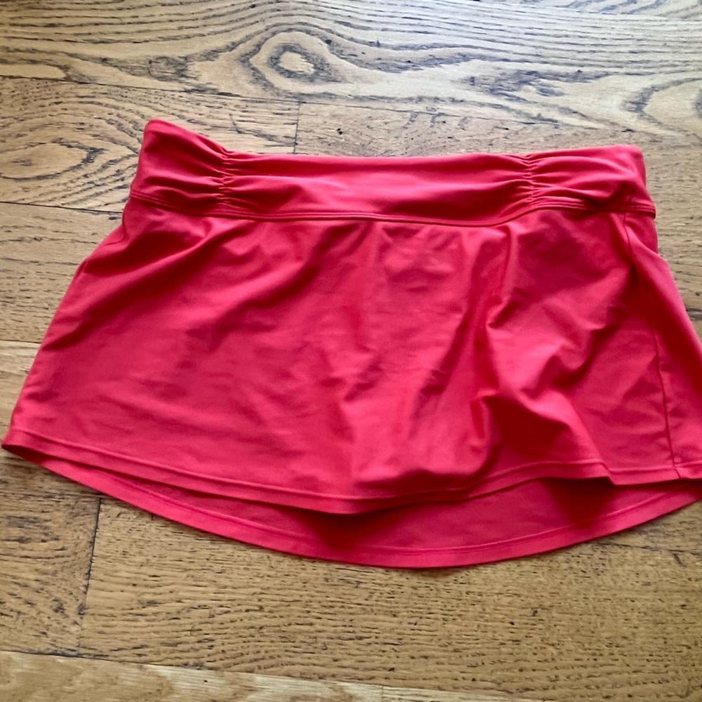 Athleta shirred waist swim skirt size Medium